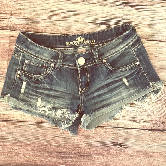 Almost Famous Pants - Almost Famous Distressed Shorts